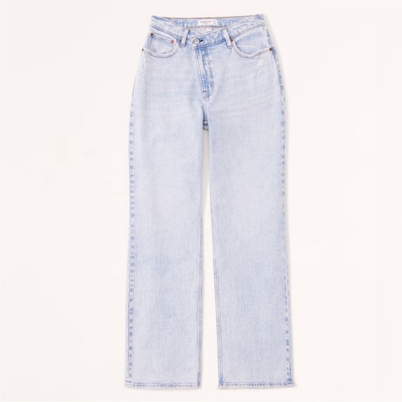 ABERCROMBIE & FITCH the 90’s relaxed jean high rise curve love - Picture 1 of 5